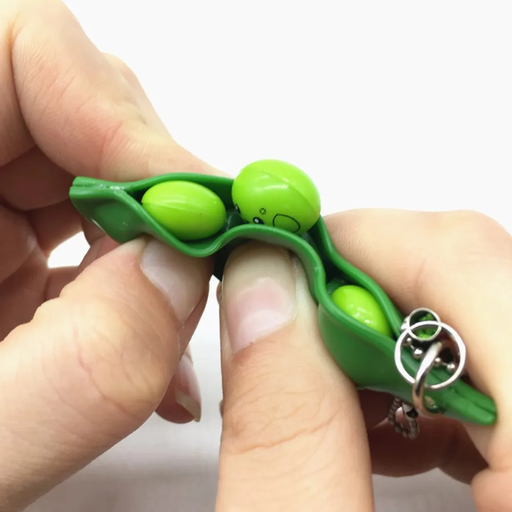1x Fidget Toy Been Pea in a pod finger squeeze occupational 