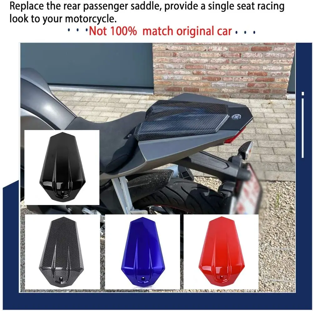 blue stitch 08-12 CUSTOM FITS YAMAHA 125 R125 YZF REAL LEATHER SEAT COVER 