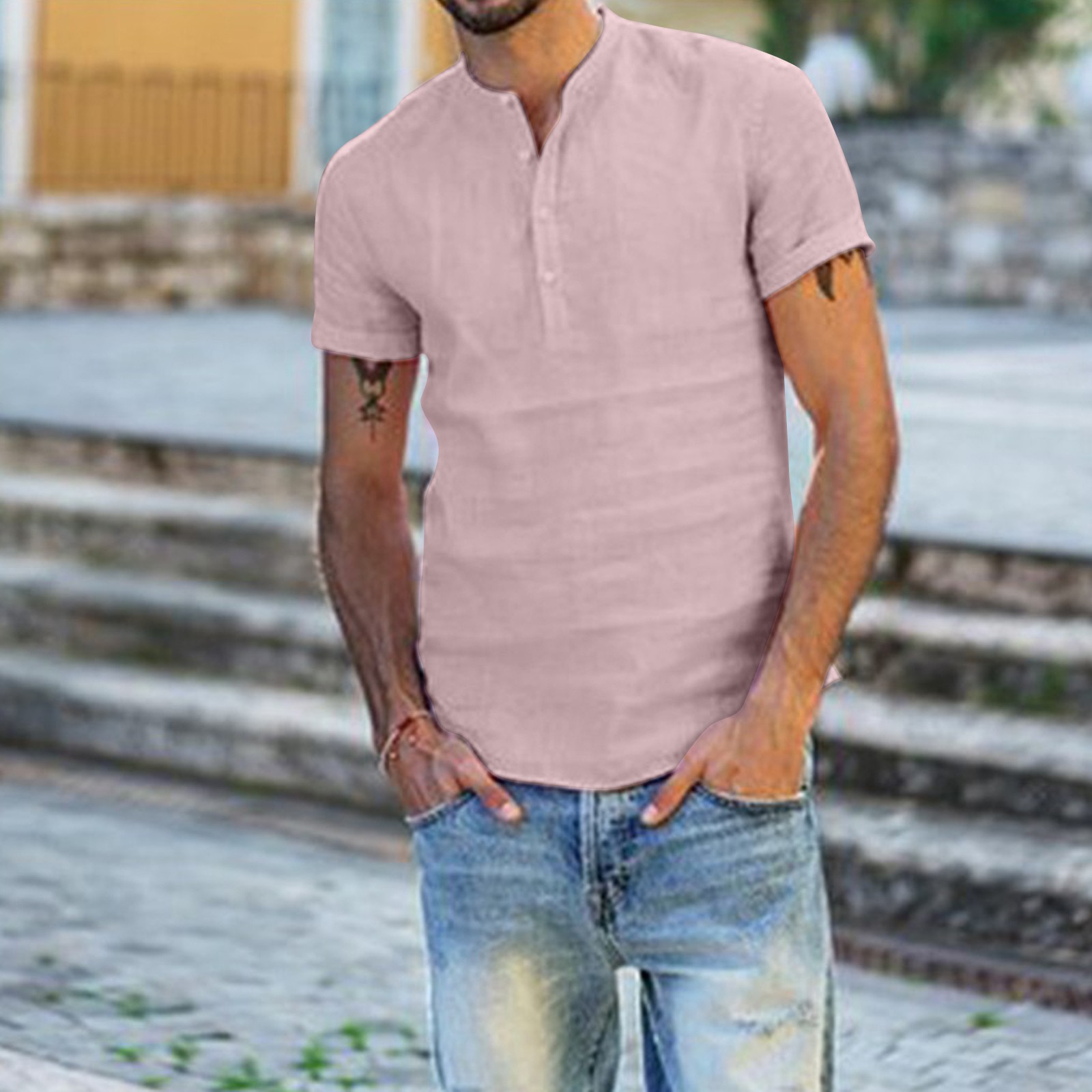mens short sleeve shirt cotton