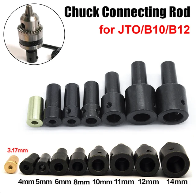 Electric Drill Chuck Clamping Range 0.3-4mm Taper Mounted Quick Change  Chuck Keyless 3.17/4/5/6/8mm Shaft for Micro Motor Drill