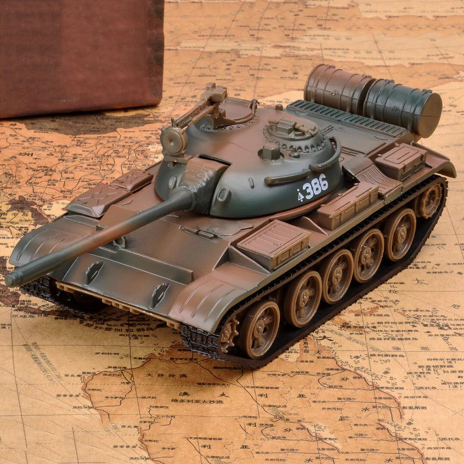 Detailed Alloy 1:43 T-55 Tank Model Building Kit Simulation 3D Puzzles DIY Toys for Adults Kids