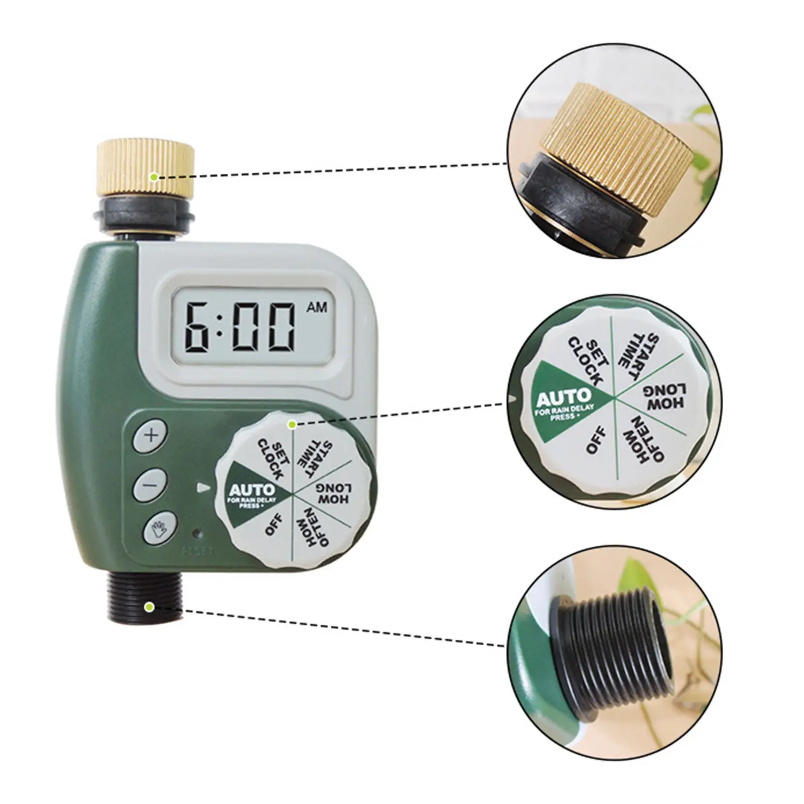 LED Screen Electronic Water Timer Sprinkler Controllers Outdoor Garden Timer Automatic Watering Device Irrigation Tool