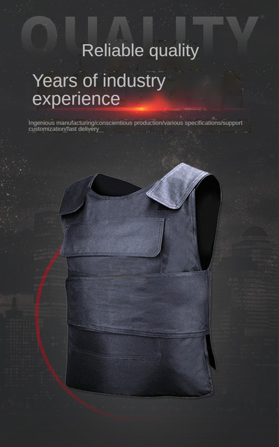 Stab-Resistant Clothing Security Body Armor Vest PE Or Kevlar For