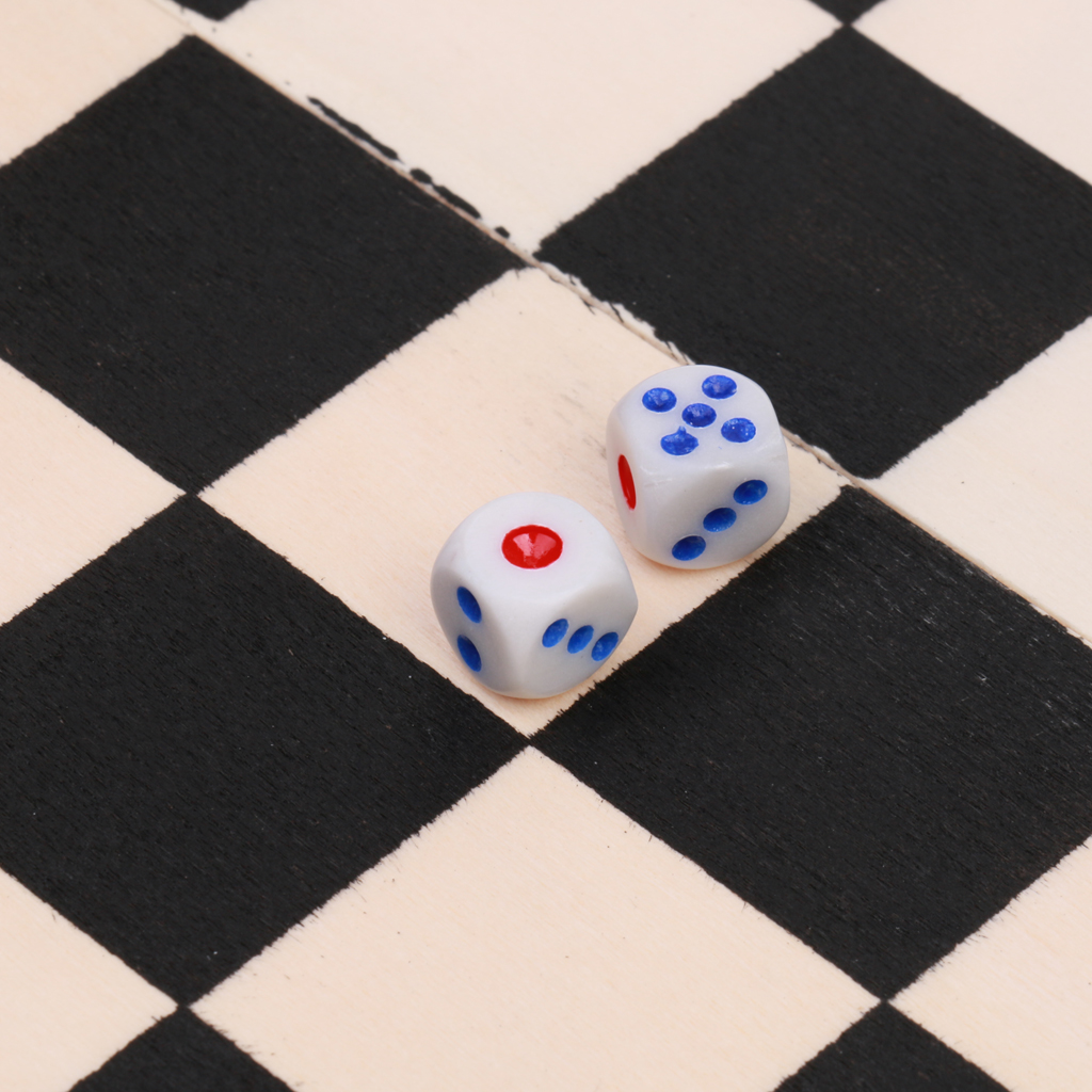 Wooden Foldable Checkers Board With Draughts Pieces Set Board Game 8x8