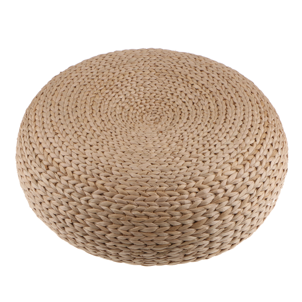 Japanese Style Handmade Straw Woven Seat Cushion Tatami Dia. 40cm (15.75')