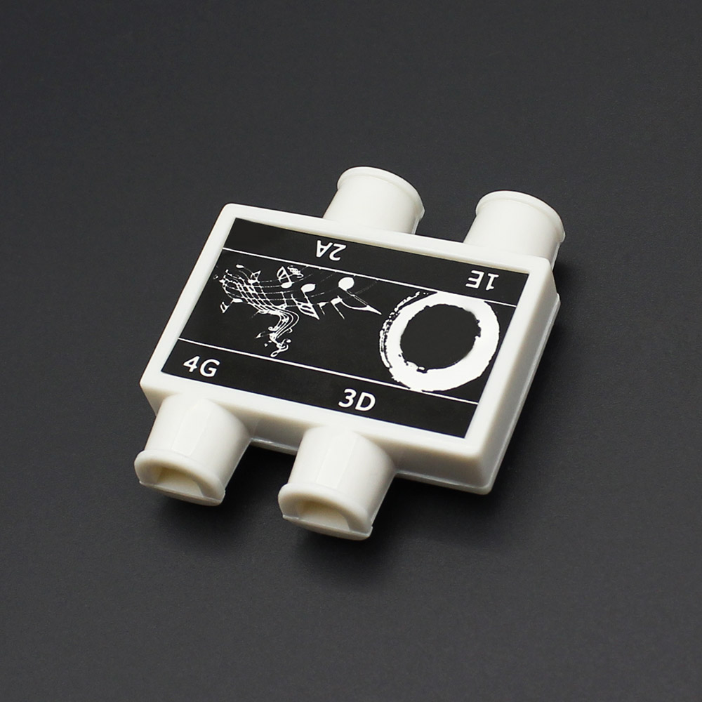 Tooyful Portable Durable 4 Notes Pitch Pipe Box E/A/D/G Tuner for Violin Practicing Accessory White
