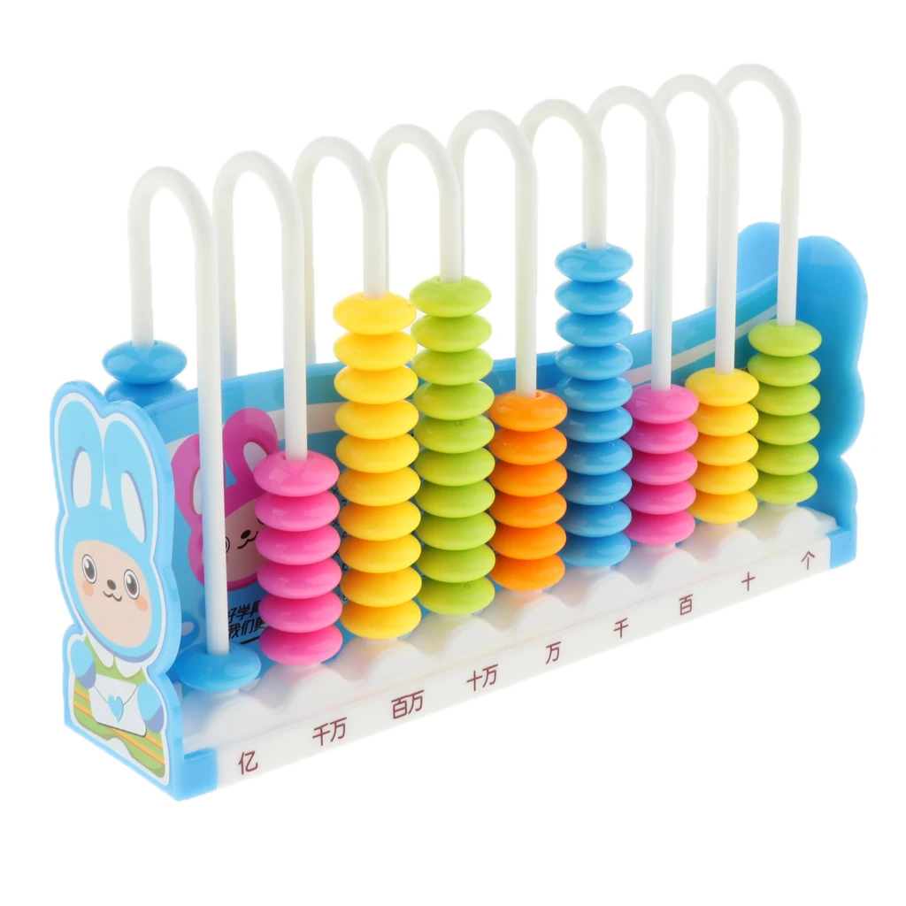 Math Counting Abacus Toy Math Montessori Learning Toy Abacus with 90 Colorful Beads Toys Educational Toy for Kids Toddlers