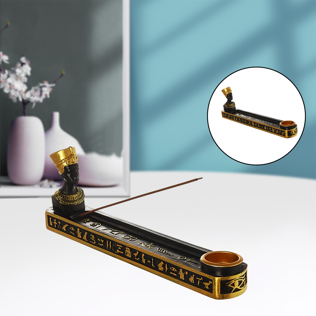 Resin Incense Burner Incense Base Plate Figurine Cone Stick Censer Home Yoga Room Aromatherapy Furnace Temple