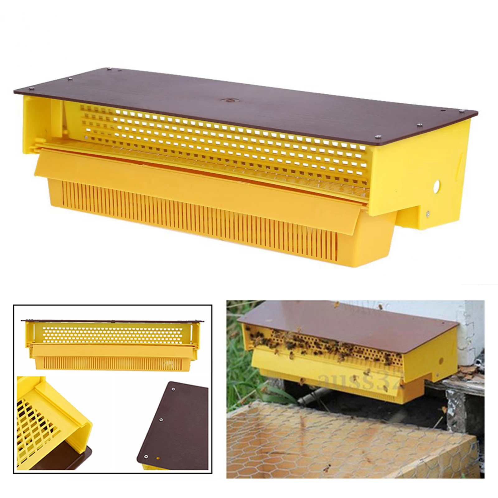 Plastic Beekeeping Pollen Trap Removable Pollen Tray Collector Durable