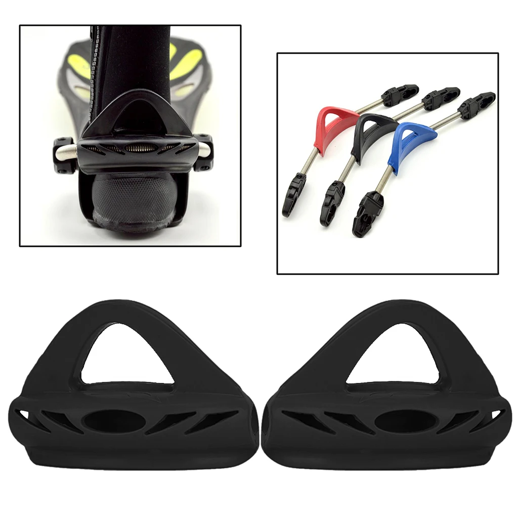 Quick Release Buckles Spring Heel Straps Shoe Lace Heel Strap for Swim Fins Scuba Dive Diving Swimming Fin