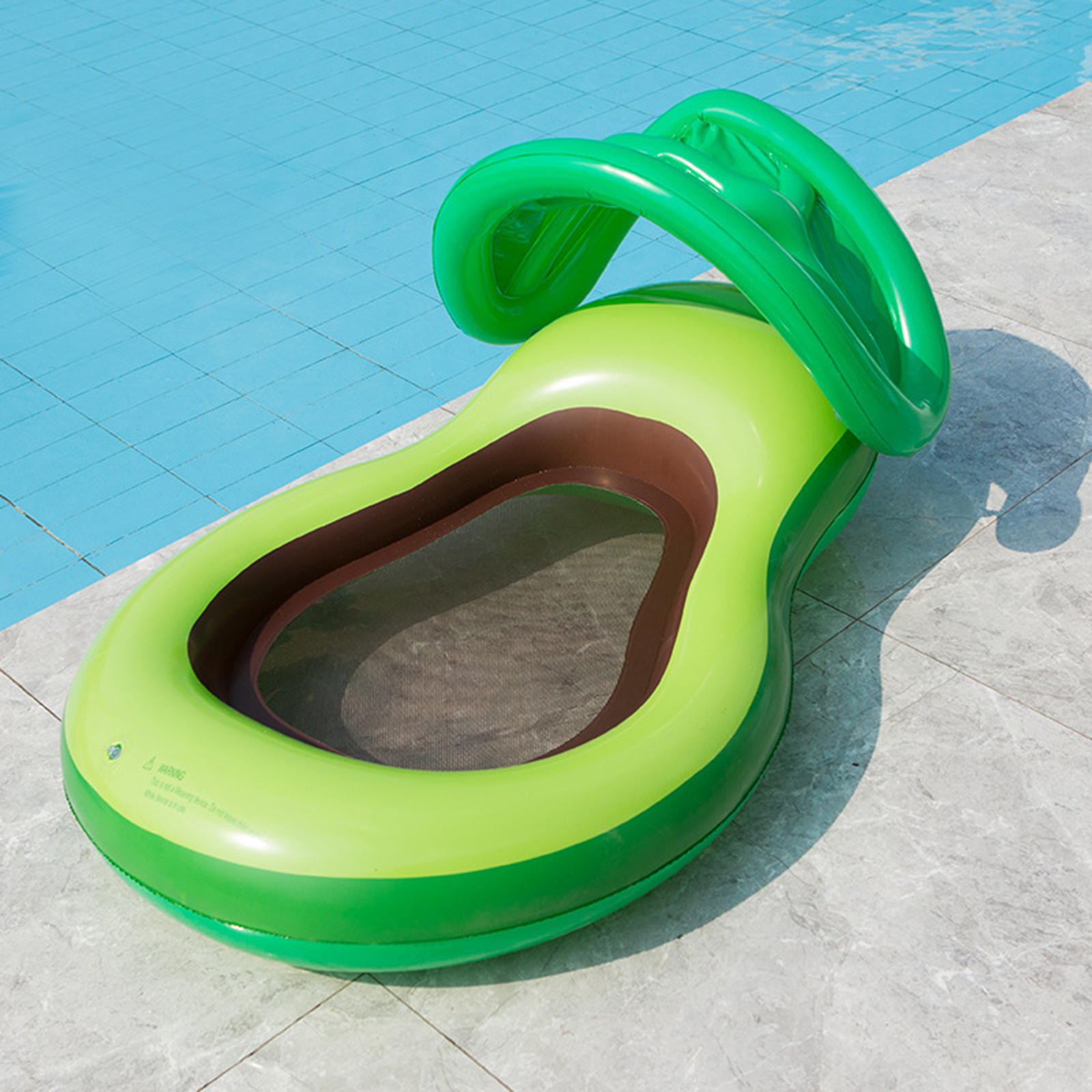 Water Hammock Float Removable Awning Swimming Pool Lounge Chair Float Raft Inflatable Floating Bed Beach Water Sports Toy