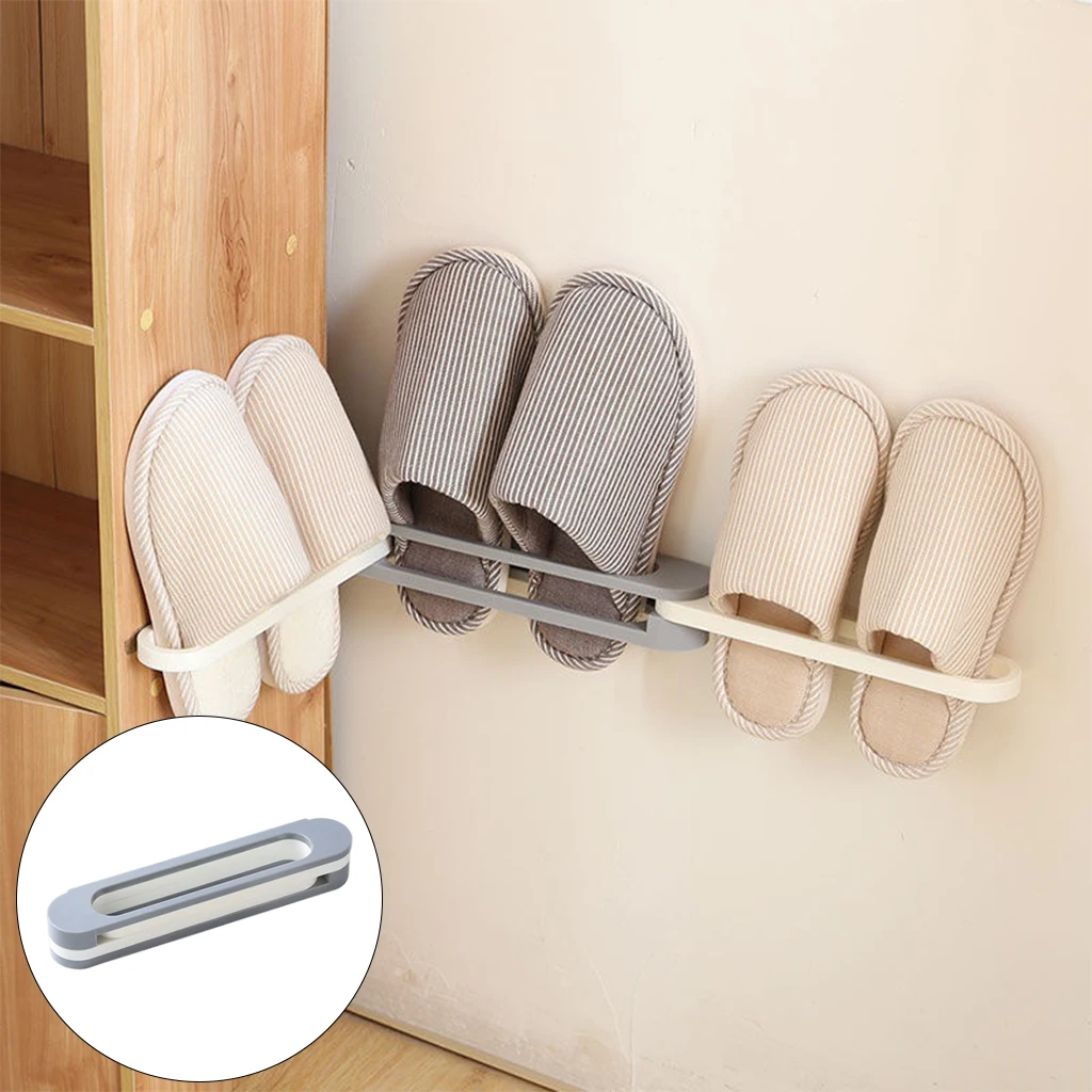 Shoes Rack Wall or Door Hanger Slippers Storage Racks Toilet Save Space Organizer
