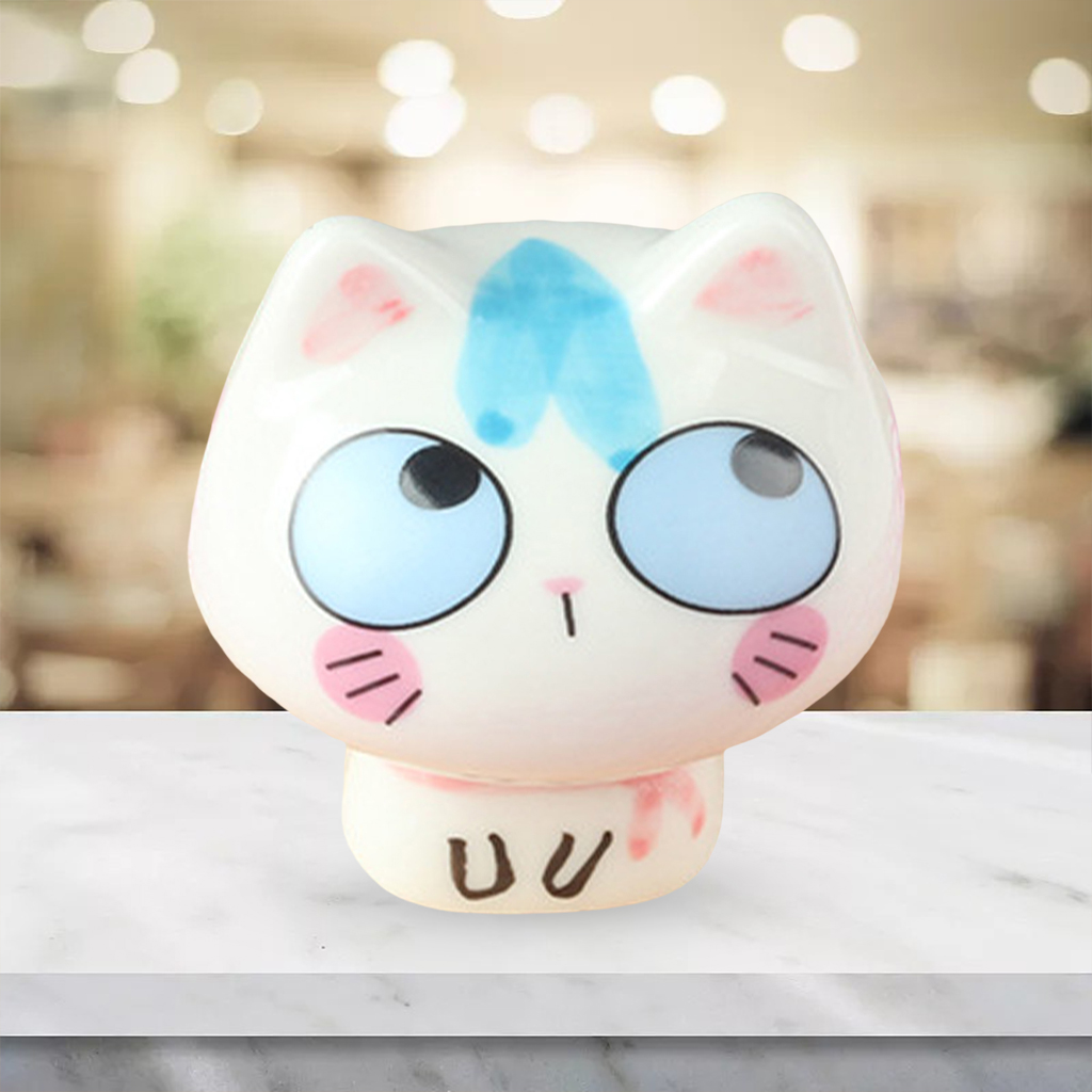 Cute Ornament Cat Pose Figurine Sculpture Statue Home Office Living Room Bedroom Desktop Bookshelf TV Stand Decoration Craft