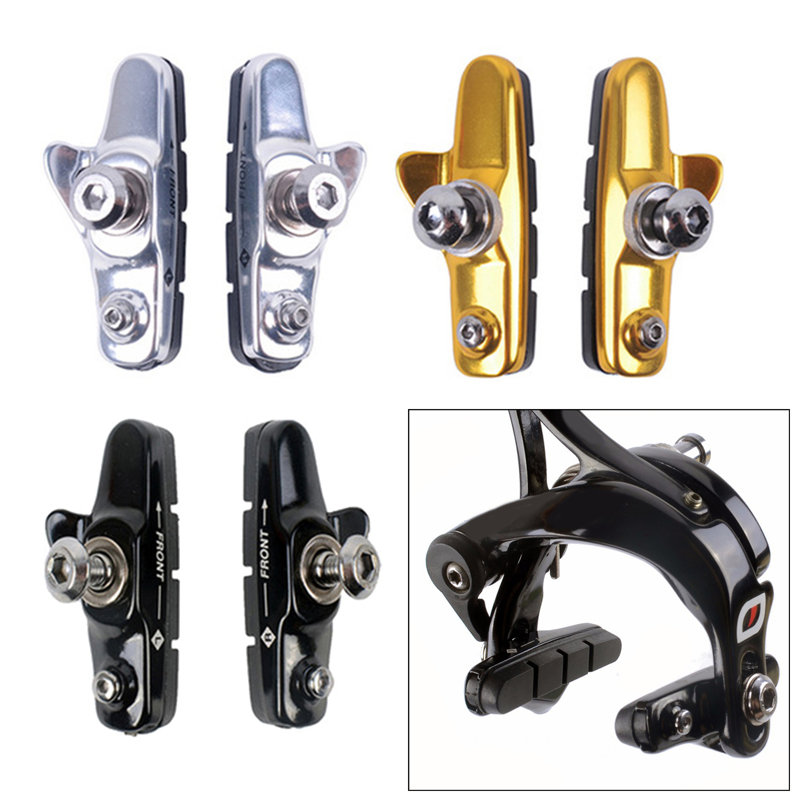 Light-Weight Road Bike Folding Bicycle Parts Brake Shoes Pads for C-Brake Caliper Cheap