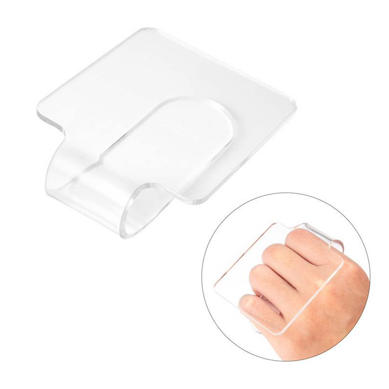 Acrylic Nail Art Palette Nail Art Painting Gel Plate Mixing Pallet Tray