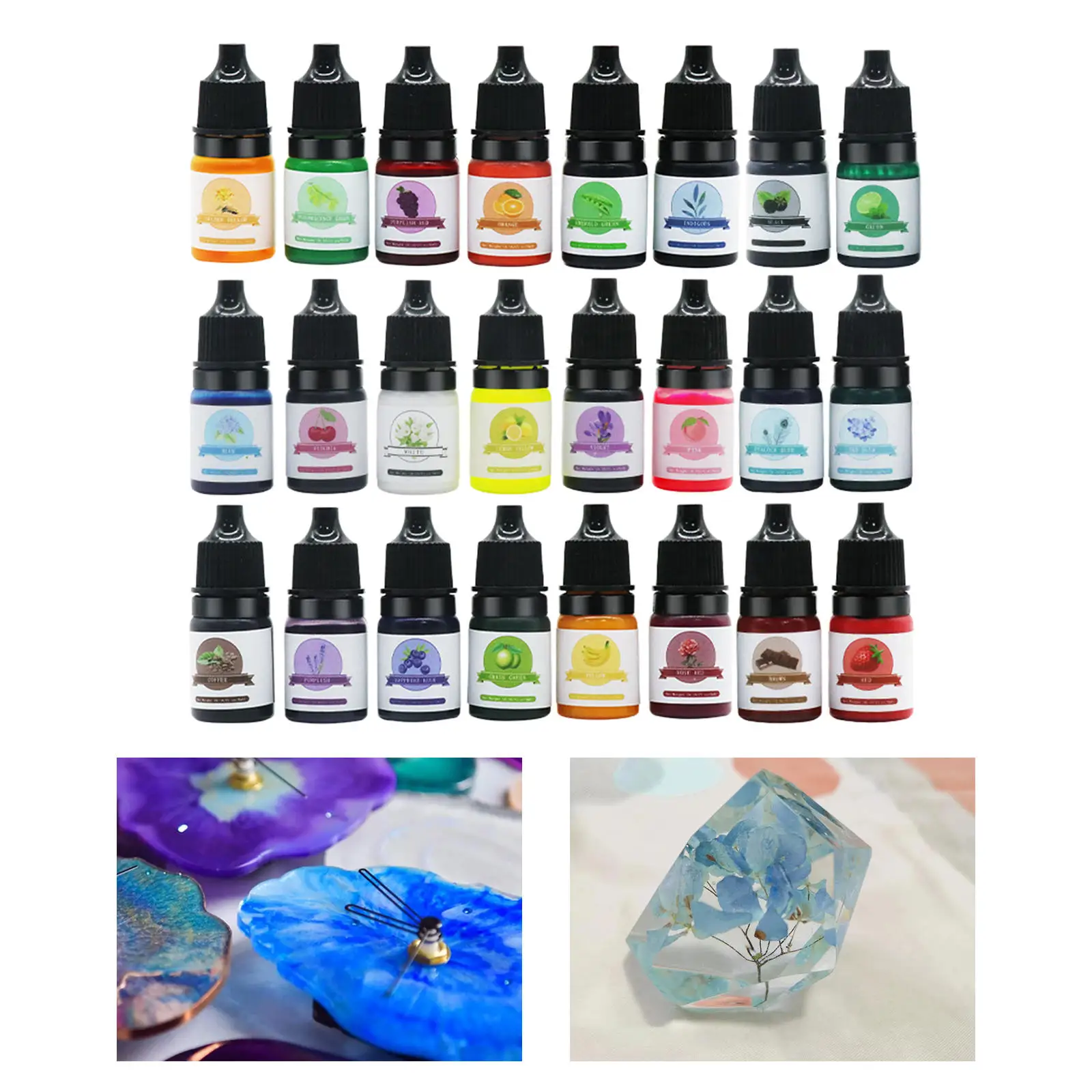 Epoxy Resin Pigment High Concentrated Colorant Pigment Liquid for DIY Crafts