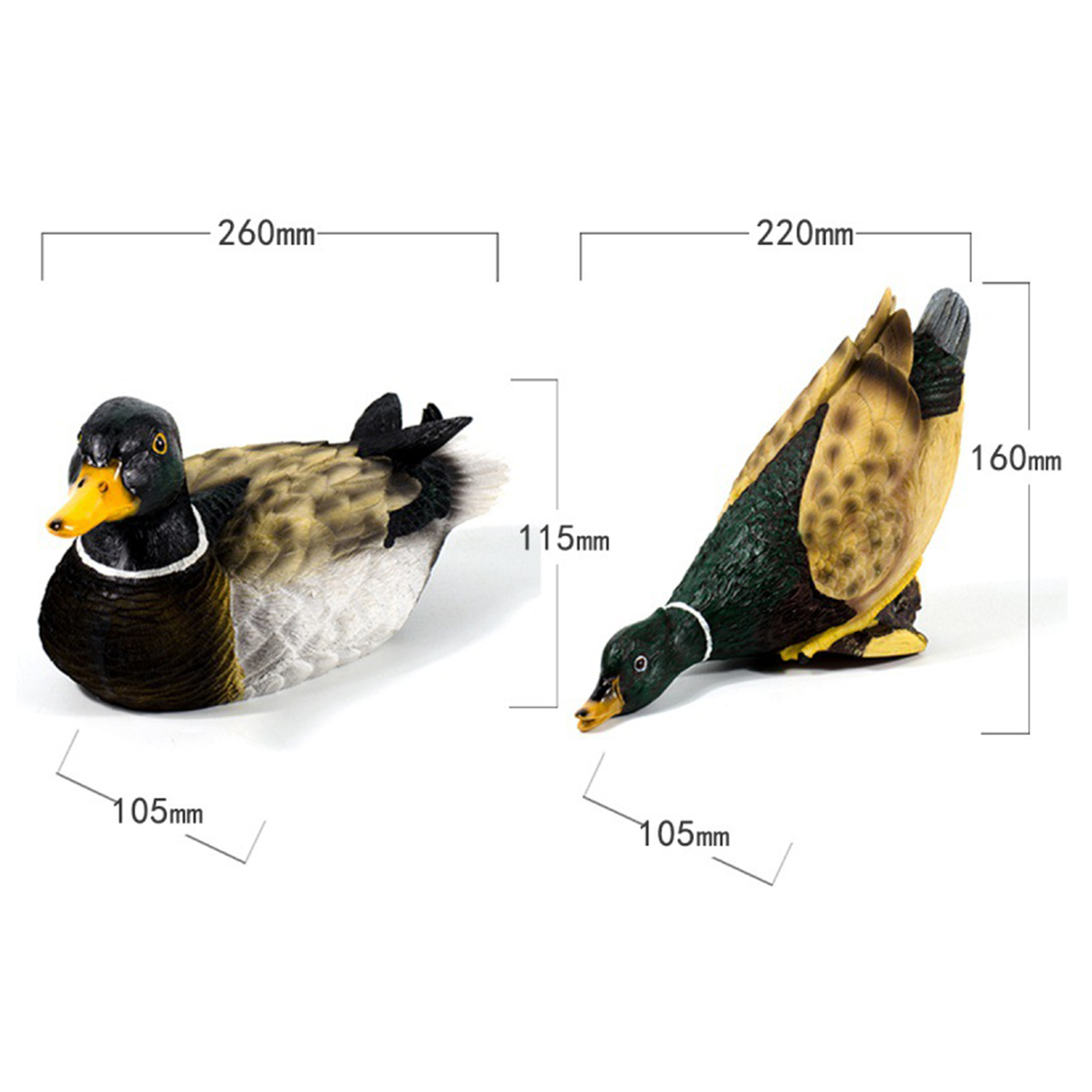 Garden Duck/Mallard Decorations | Outdoor Yard Decor for Patio, Balcony