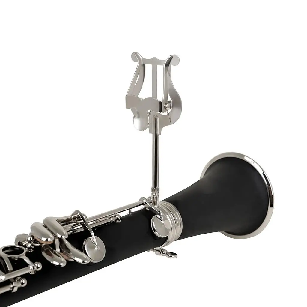 Lightweight Saxophone Marching Clamp Brass Instrument Accessory Instrument Lyre Clamps Instrument Holder Lyre Sheet Music Clip