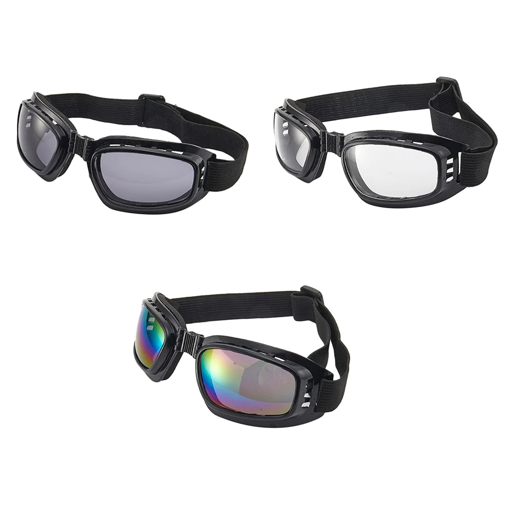 MOTORCYCLE RIDING GLASSES PADDING GOGGLES UV PROTECTION DUSTPROOF GLASSES US