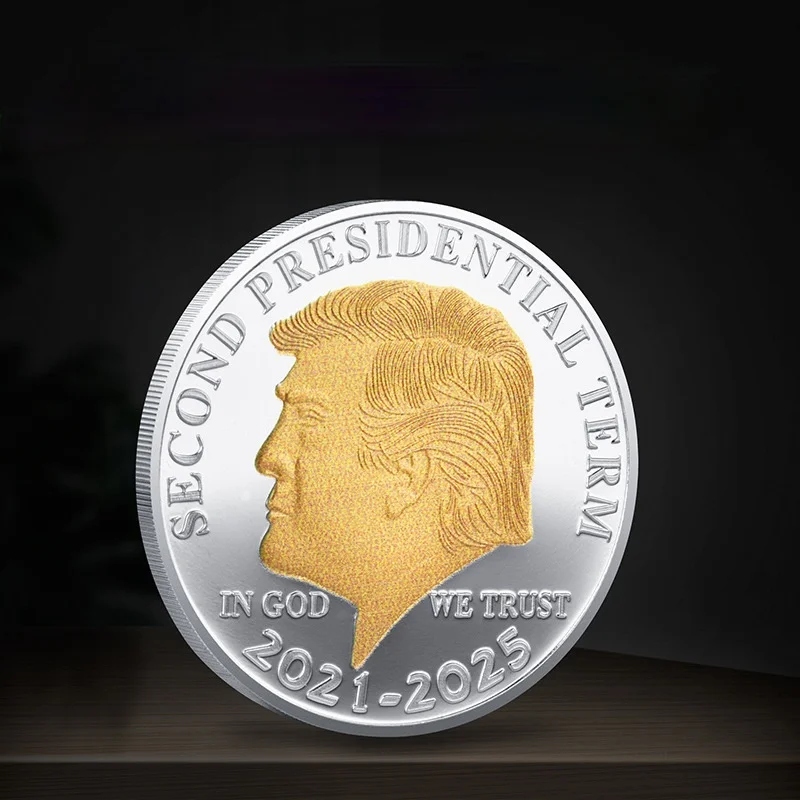 Details about   2021-2025 President Donald Trump Commemorative Coins Silver Plated Eagle Gifts 