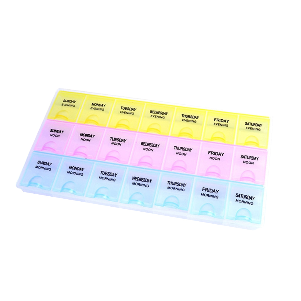 Mag 21Grids Nail Storage Box Case Plastic Container Nail Art Accessory