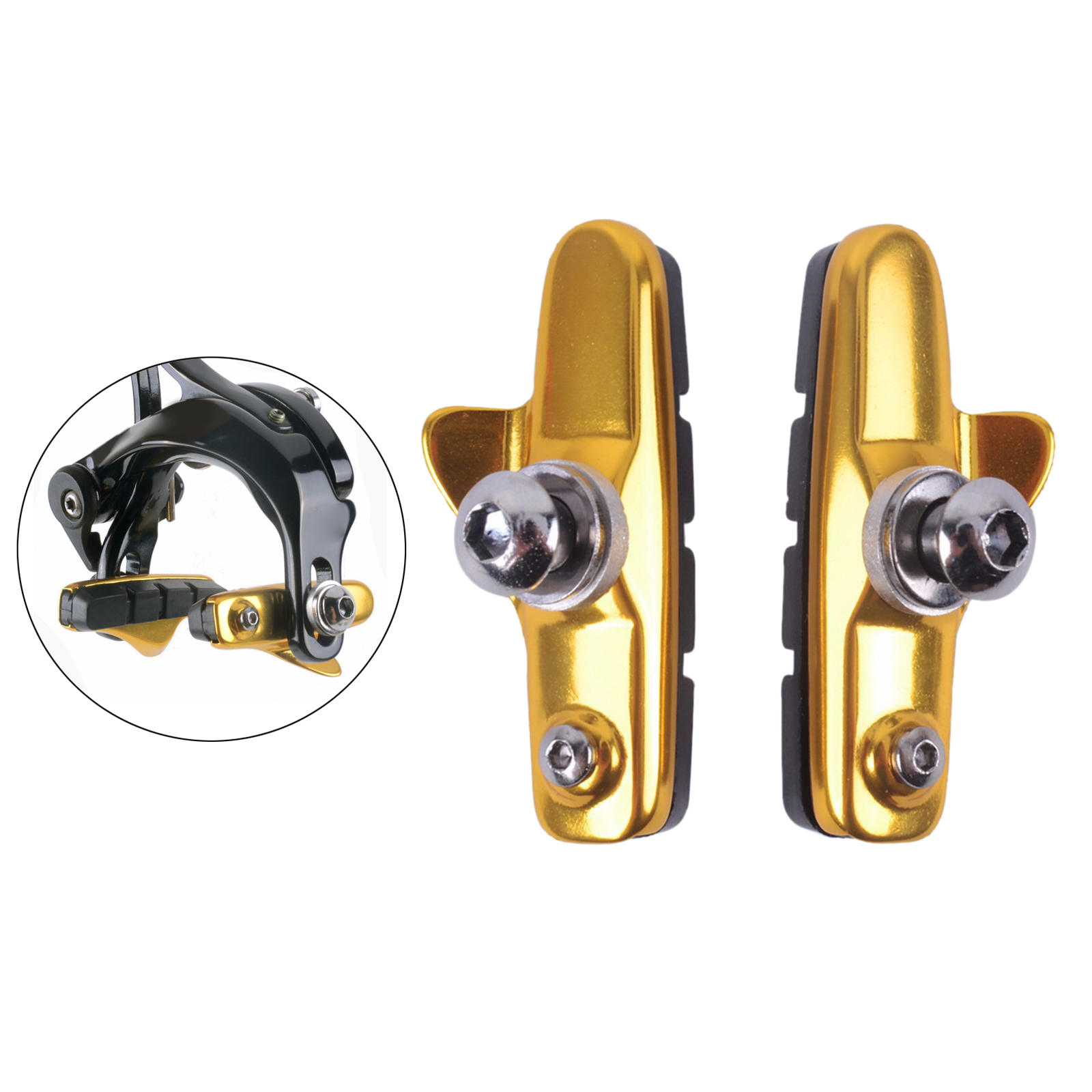 Light-Weight Road Bike Folding Bicycle Parts Brake Shoes Pads for C-Brake Caliper Cheap