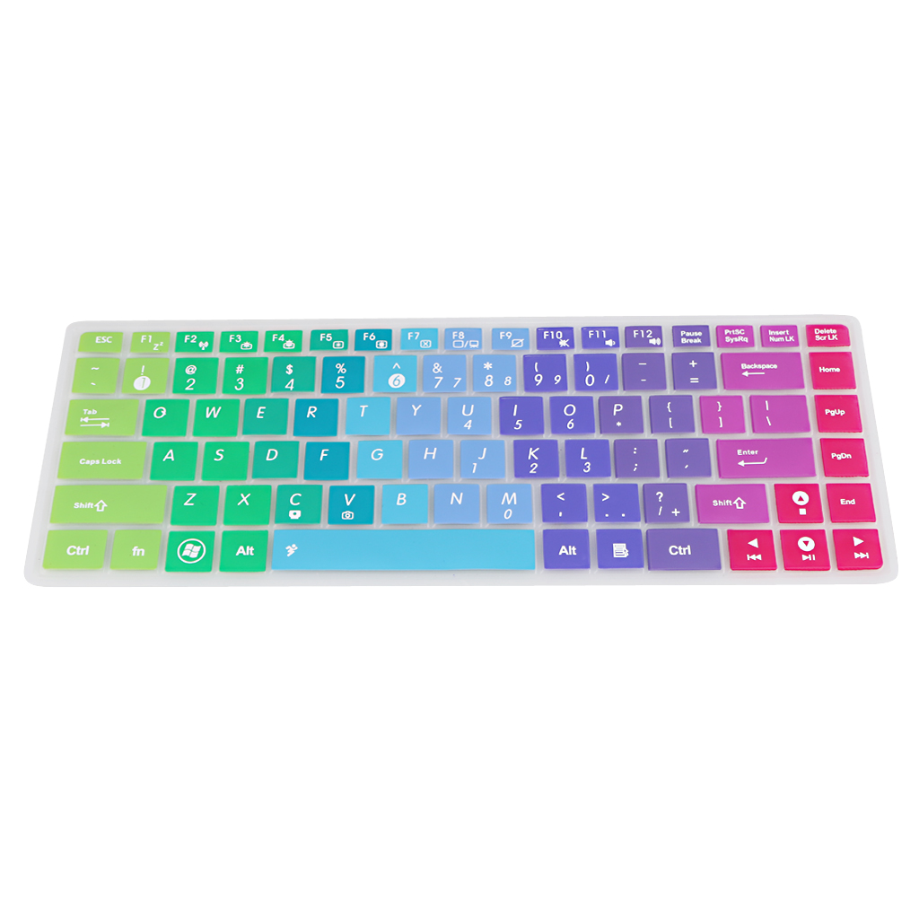 Waterproof Silicone Keyboard Protector SKin Cover for ASUS K40 P80 P81 Color