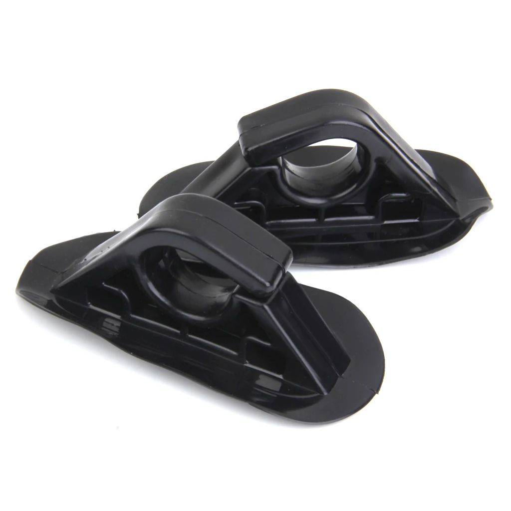 2Pcs PVC Oar Paddle Holder Hook Buckles For Boat Kayak Dinghy Accessories Black