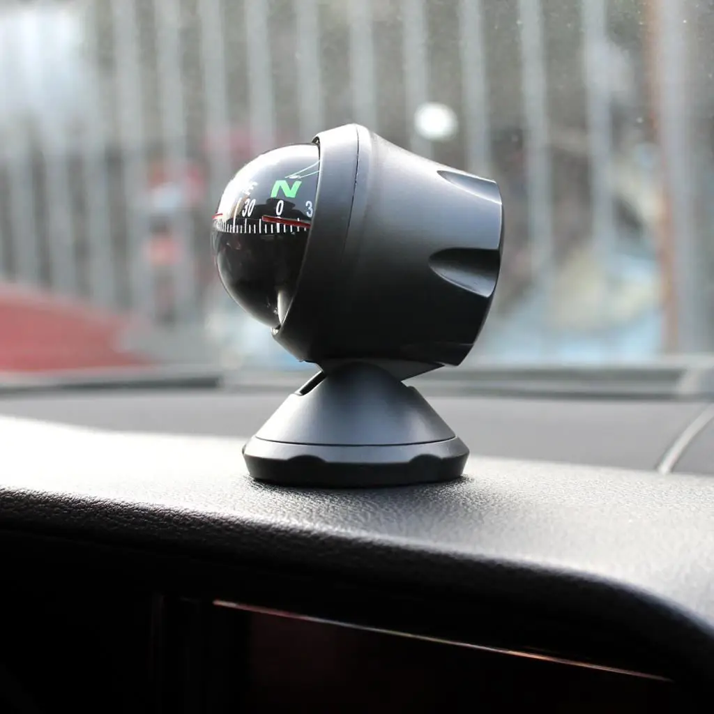 Automotive Dashboard Adjustable Navigation Compass for Universal