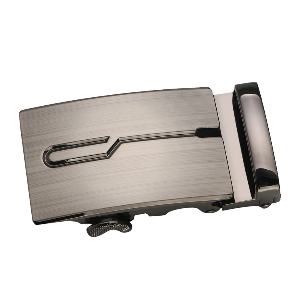 Mens Ratchet Belt Buckle, Automatic Slide Buckle For Belt Strap 35mm