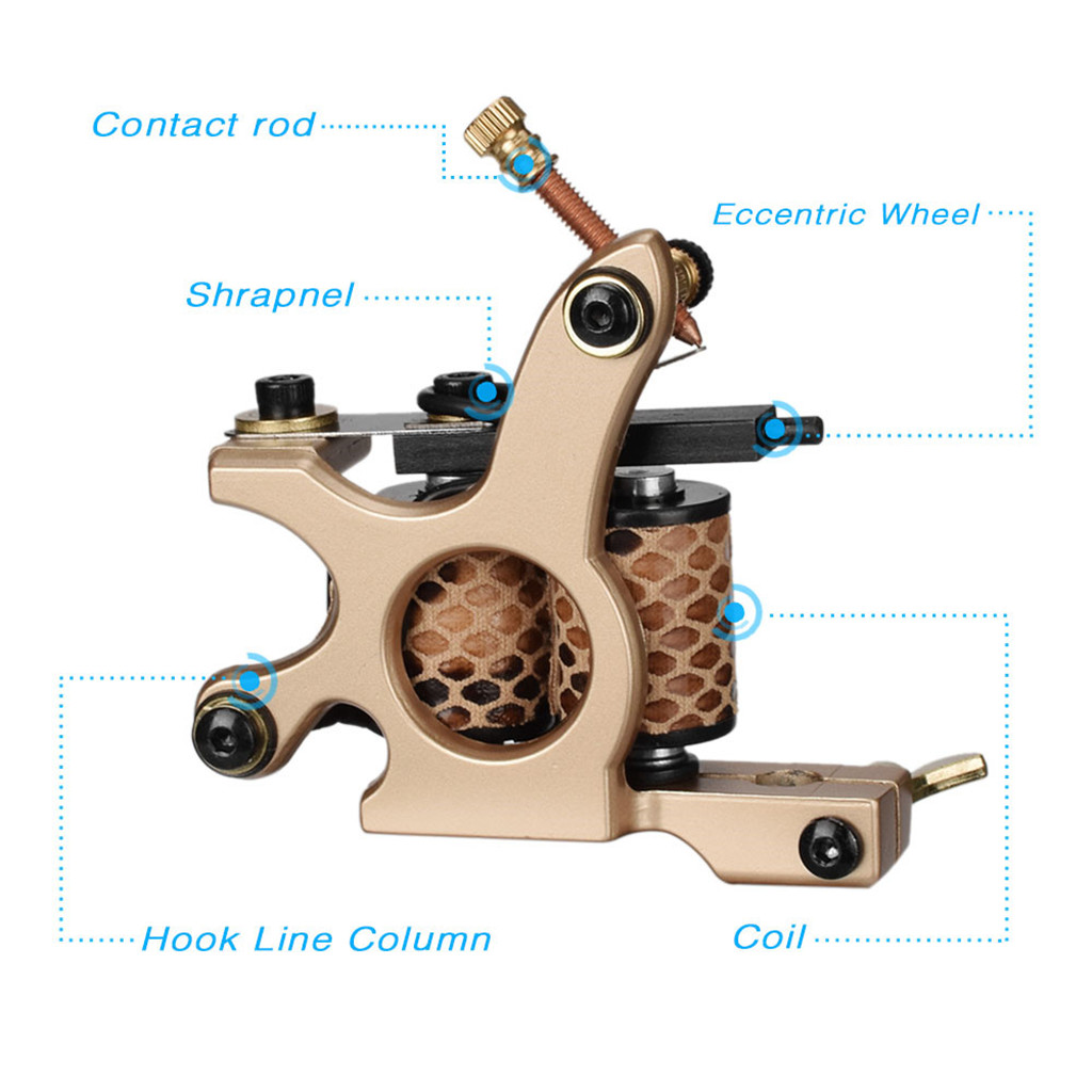 Tattoo Machine Handmade Liner Wraps 10 Coils Shader Body Art Accessories