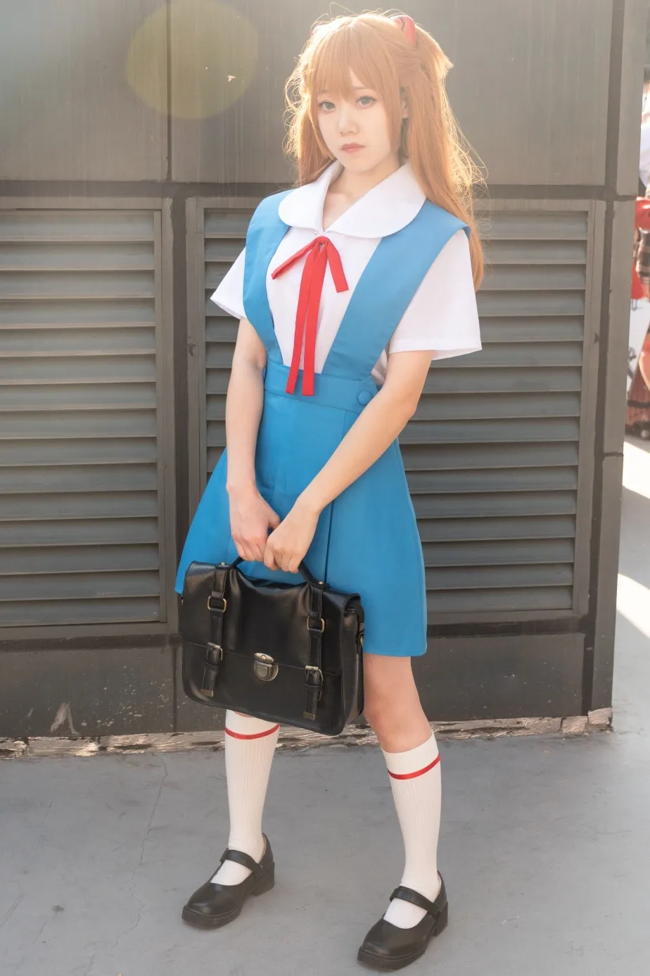 School girl Asuka Langley Soryu Evangelion Cosplay - ayanawebzine.com