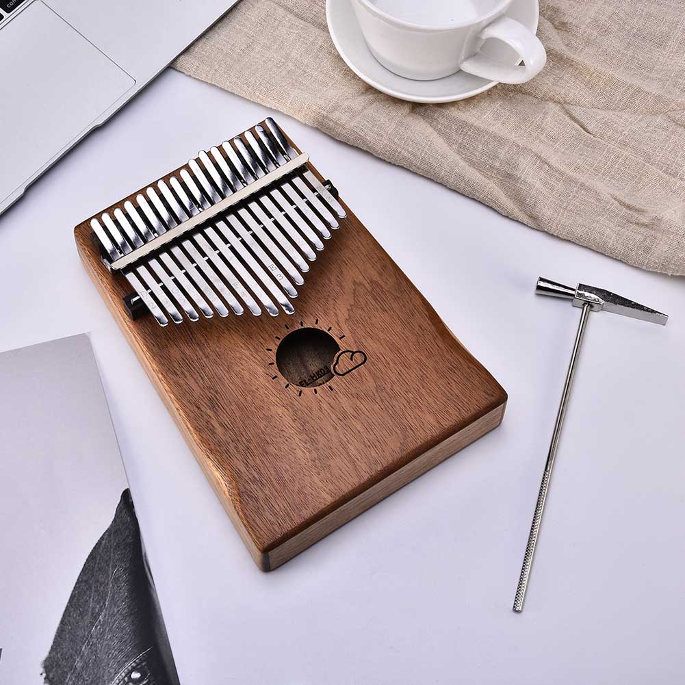 Presentes de Percussão Profissional Chaves Kalimba Mbira Likes Mogno Sólido Madeira Polegar Piano Dedo Cmg786 17 17 High Quality Esporte e Lazer