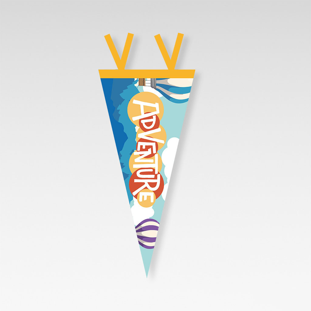 Outdoor Pennant Felt Fabric Banner Hiking Backpacking Picnic Camping Backyard Garland Bunting Flags Holidays Wedding Accent