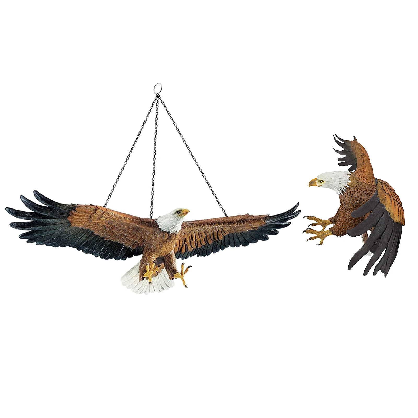 Hanging Eagle Garden Realistic Details for Any Yard Outdoor Wall Statue Art Home Decor Figurines Statue Garden Sculptures