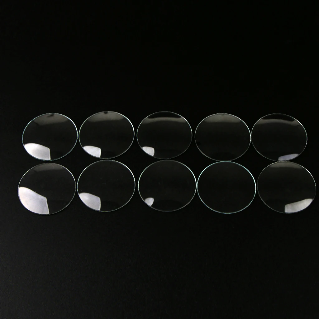 10 Pieces 28mm 29mm 30mm 31mm 32mm 33mm Diameter Double Convex Watch Glass Cover