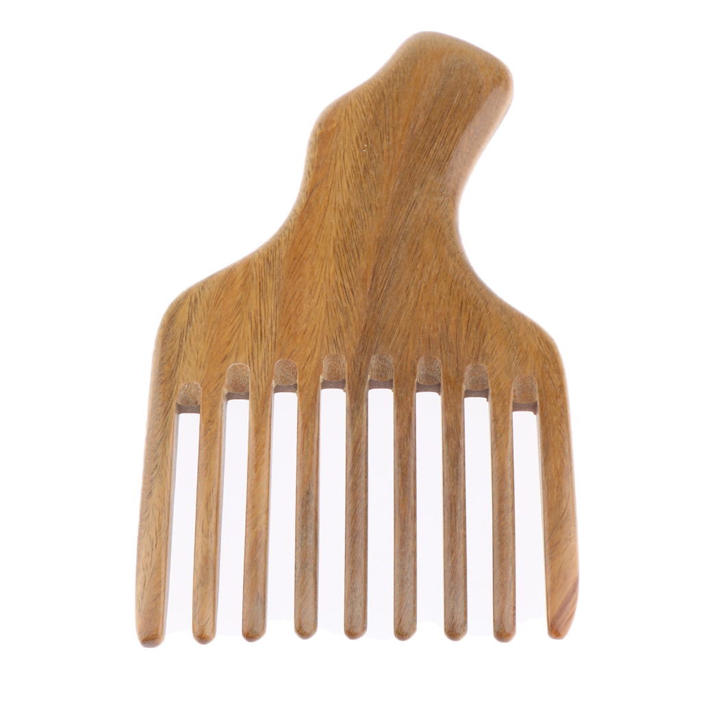 Natural Horn Afro Comb African American Pick Comb Hair Brush Hairdressing Styling Tool