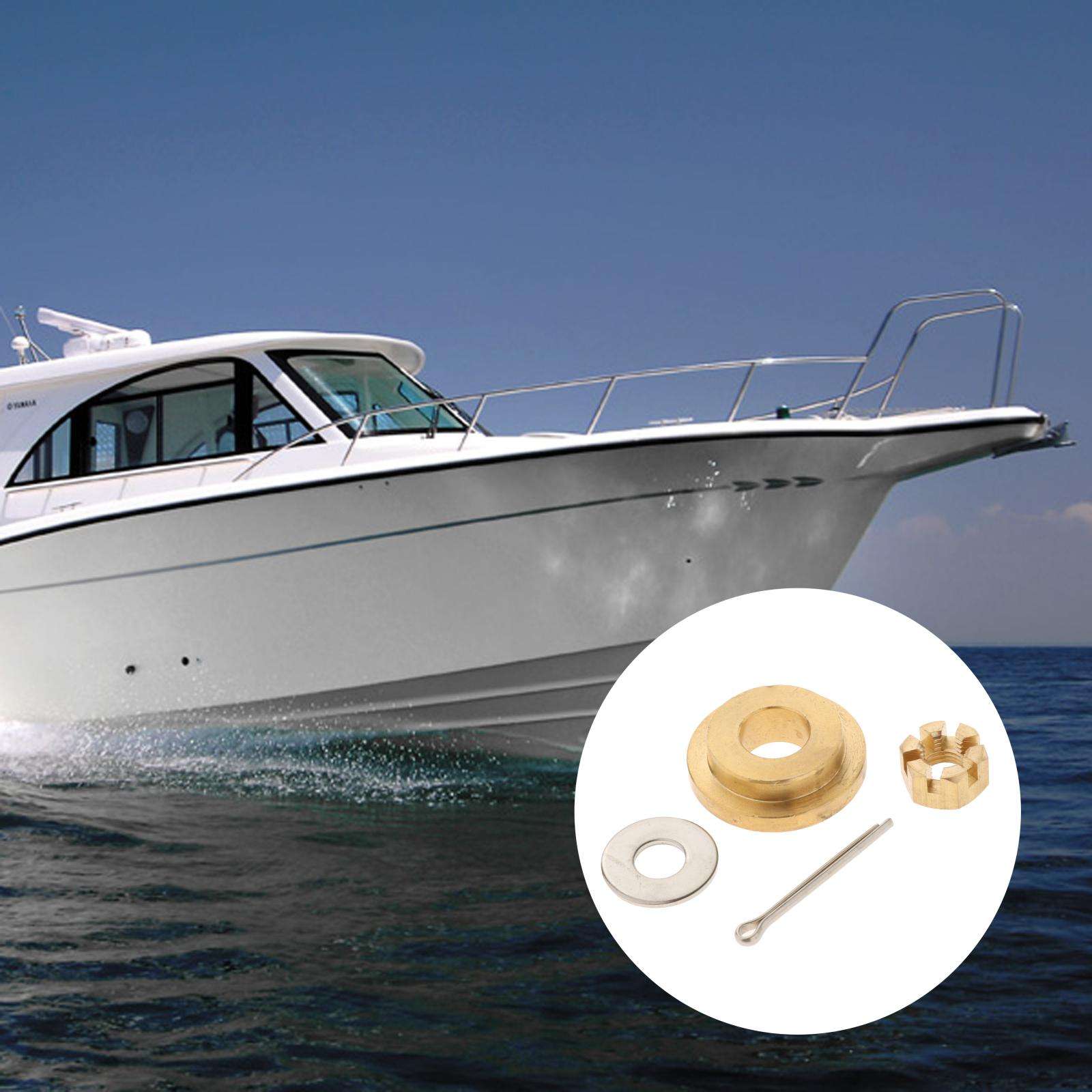 6E7-45987-01 Boats Pin Cotter Nut Castle Propeller Spacer Set Spare Parts Fits for Yamaha Outboard Engine 9.9/15HP 90171-10M01