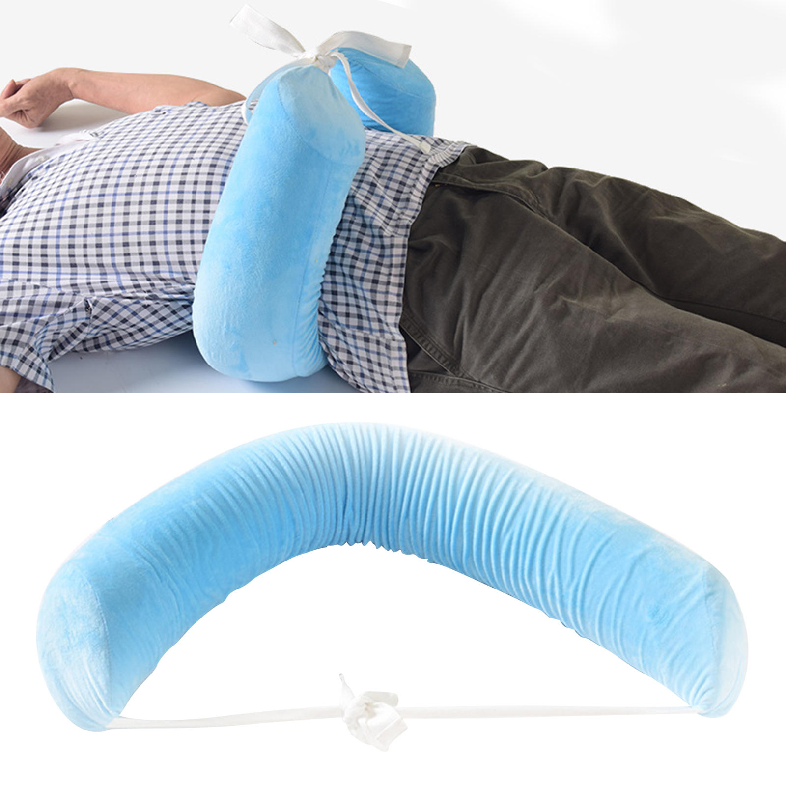 Lumbar Pillow Lower Back Support Adjustable Waist Pillow Cushion One Size for Bed Rest