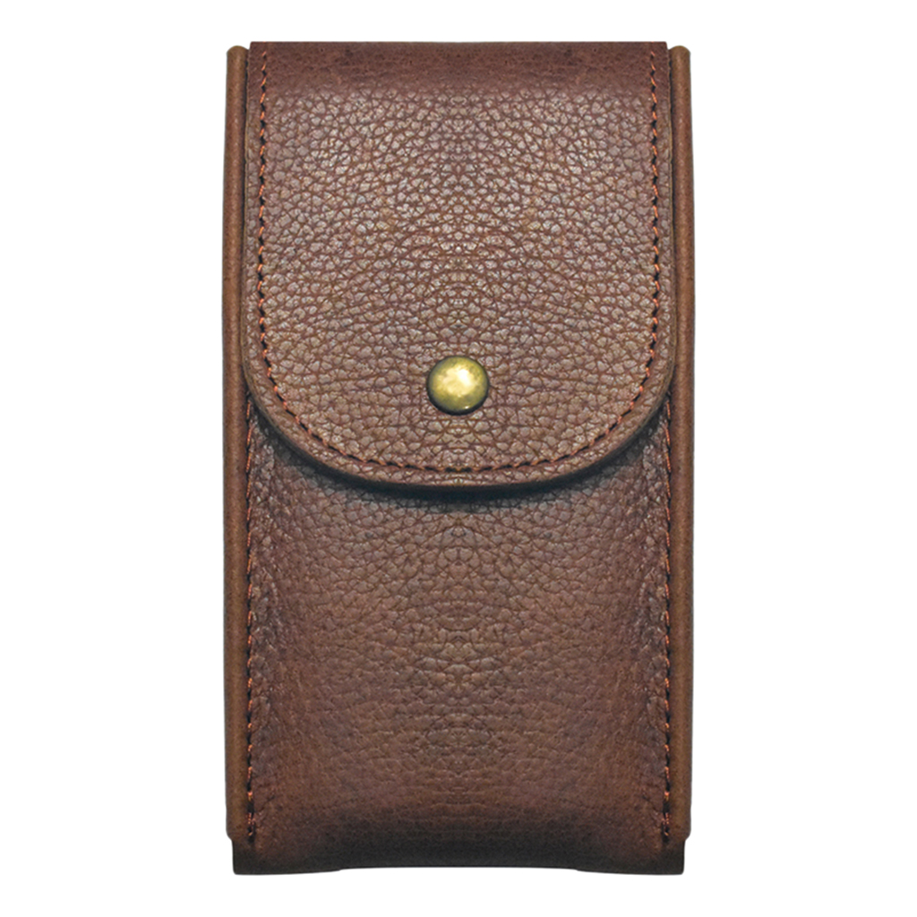 PU Leather Watch Pouch Pocket Watch Storage Case with Snap Button