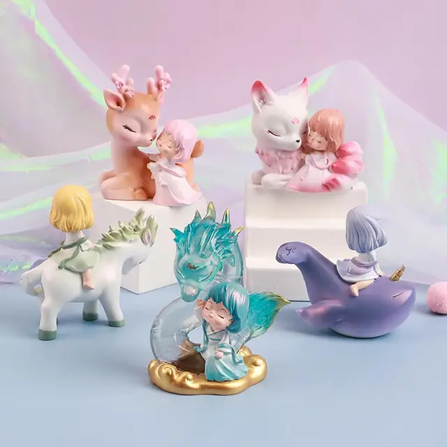Rare Colourbox Alice in Wonderland Miniature Resin Figures 