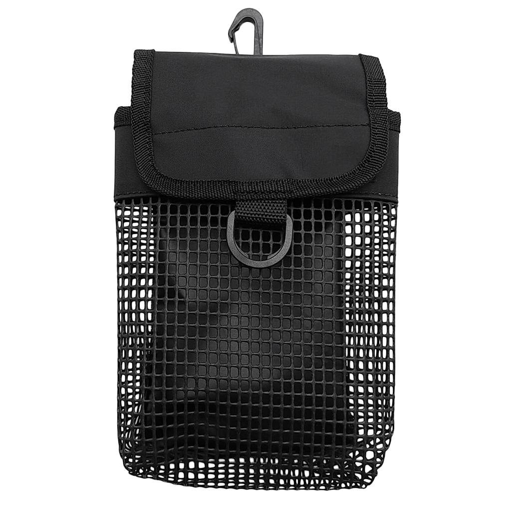 Ultralight Compact Mesh Gear Bag Pouch & Clip for Scuba Diving Reel & SMB Equipment Heavy Duty Mesh Pouch Bag Lightweight