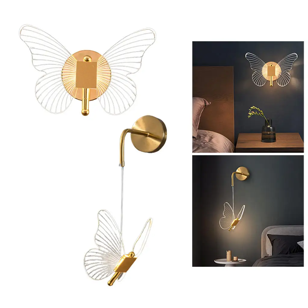 LED Butterfly Wall Lamp Indoor Lighting Lighting Fixtures Night Lights for Home Hallway Decor