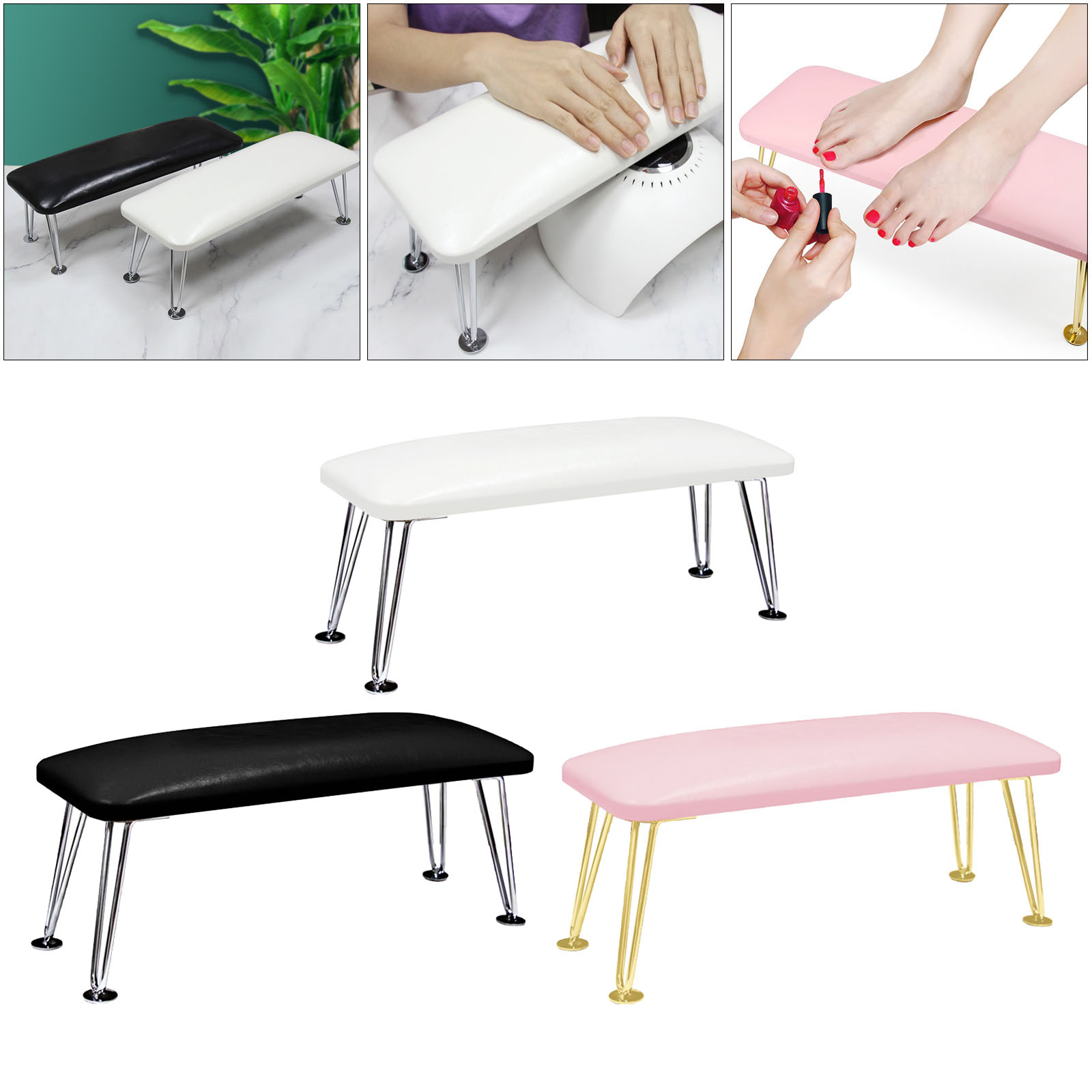 Profissional com Suporte de Aço Suporte para Casa Prego Braço Resto Inoxidável Travesseiro Mesa Coletor pó Uso Mão 5 aço inoxidável mão travesseiro mesa suporte para casa prego coletor pó uso