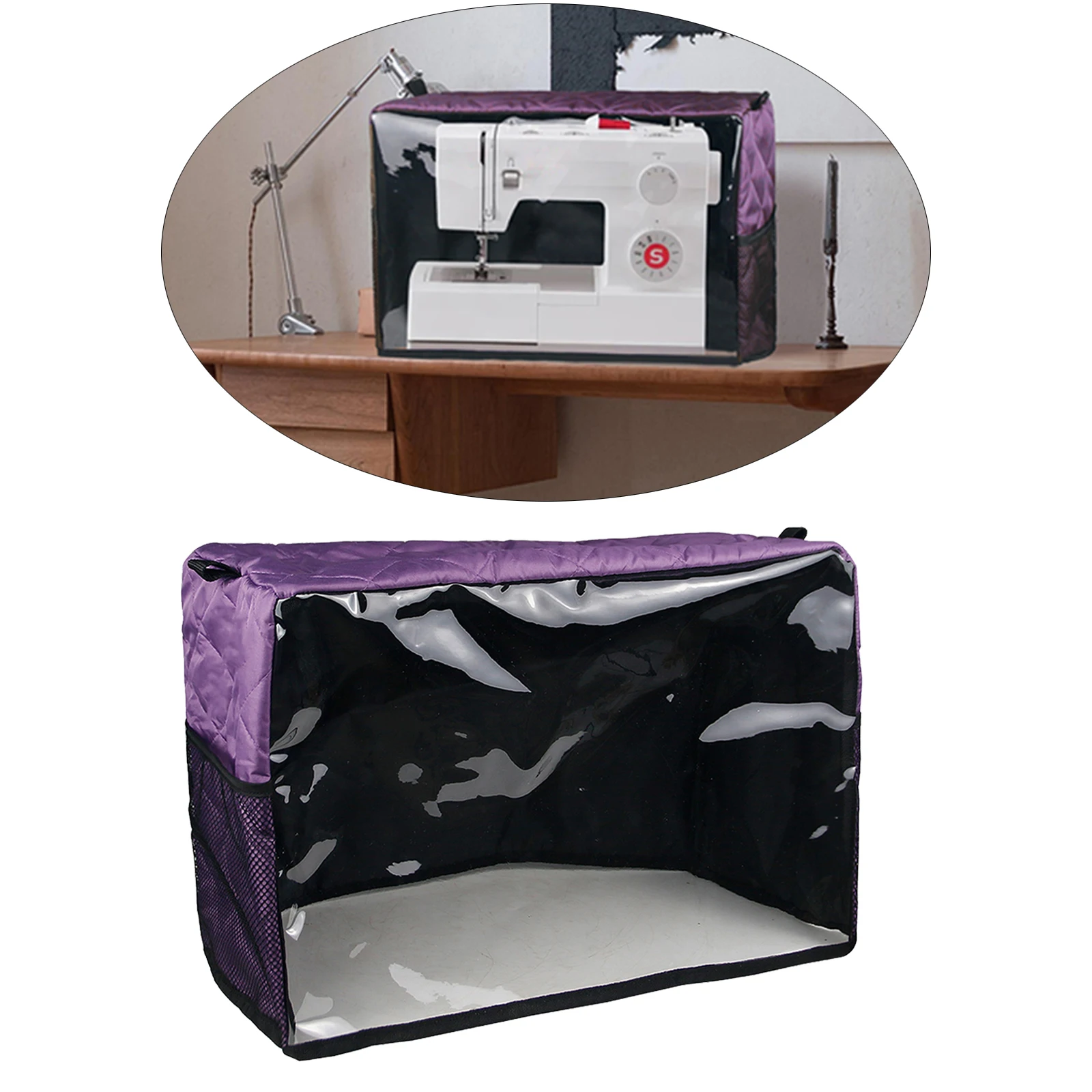 Sewing Machine Cover Protective Dust Cover Cover Pockets Dustproof for Sewing Machine Multi-functional Reusable Accessories