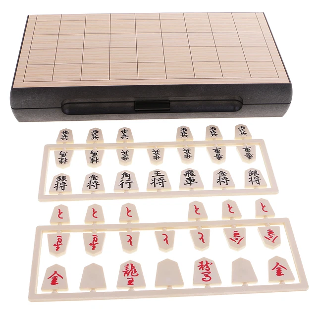 Toyvian Conjunto de jogo de xadrez xadrez japonês Shogi magnético dobrável  : : Brinquedos e Jogos