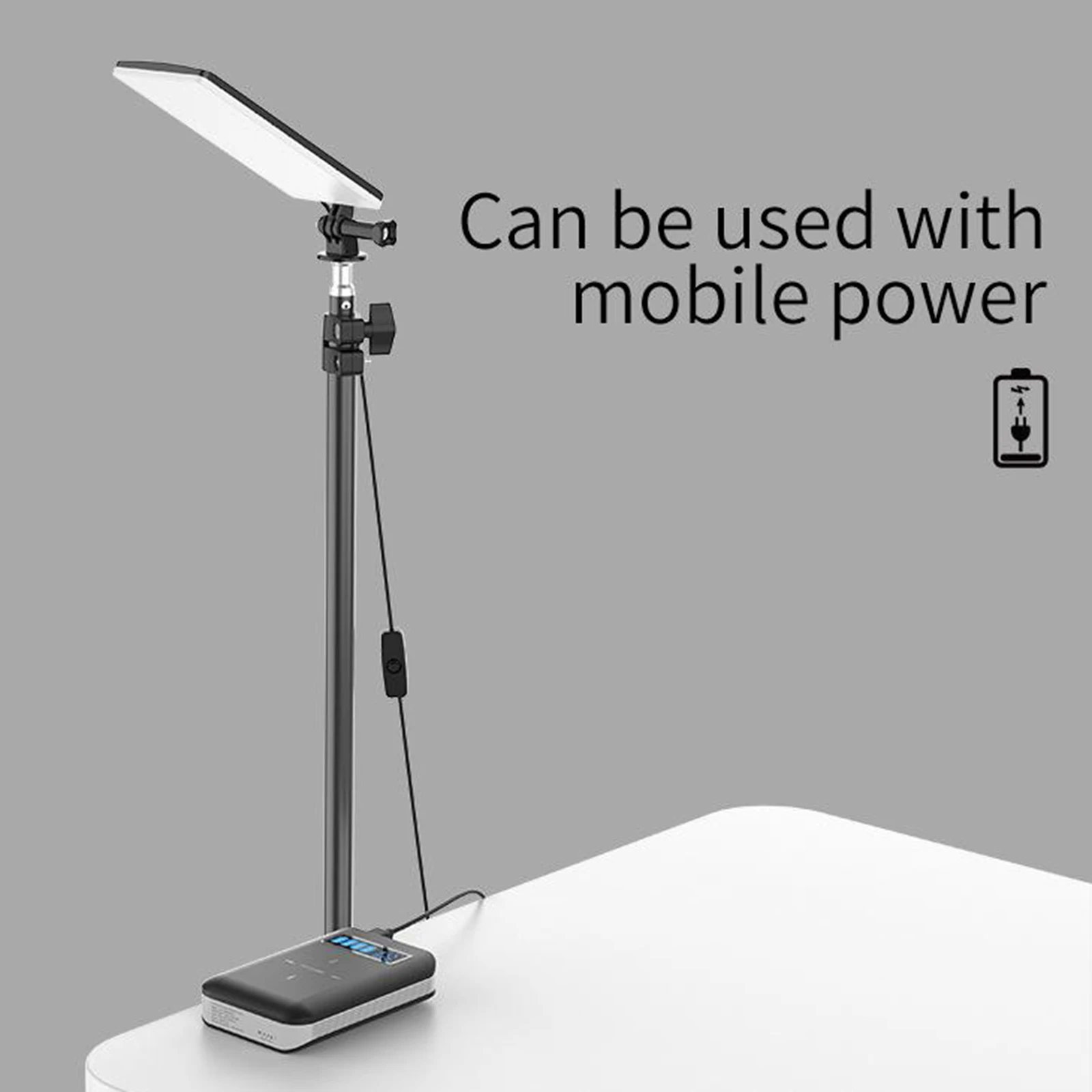 Portable LED Camping Lantern with Adjsutable Tripod Stand Pole -