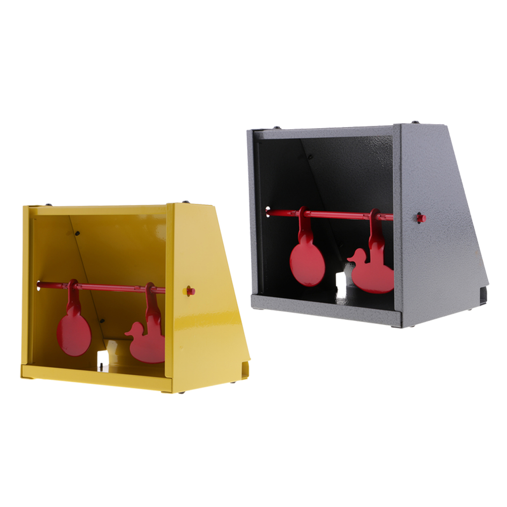 Integrated Shooting Target with Pellet Trap Catcher Stainless Steel for Outdoor Hunting Shooting Paintball Training Practice