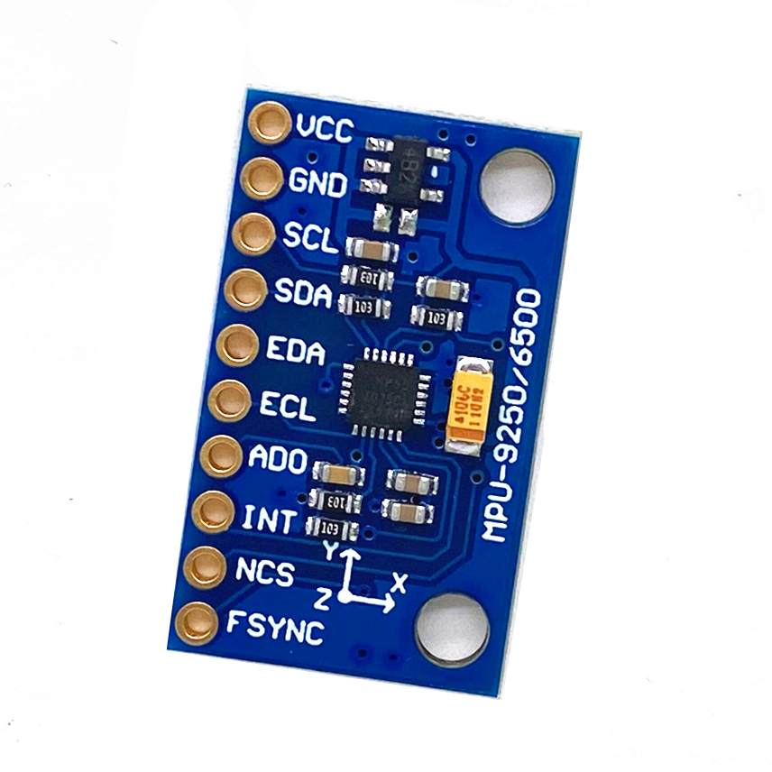 atitude de 9 eixos, giroscópio, acelerador, magnetômetro, potência de 3-5V, MPU9250