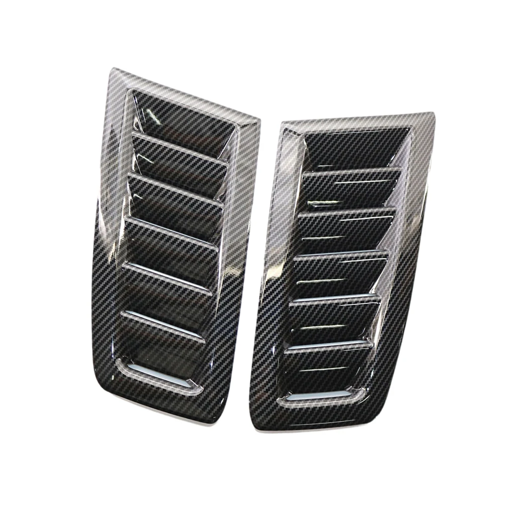 2pcs Hood Vent Flow Intake Fitment Louvers Bonnet Cover Decorative Fits for Ford RS MK2
